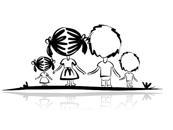 Beispielbild Familie, Quelle Colourbox