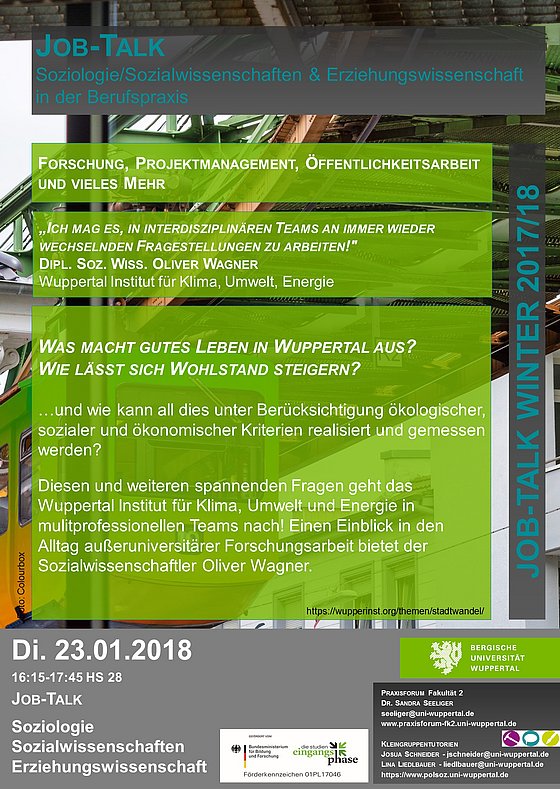 Job Talk: Oliver Wagner, Wupperal Institut