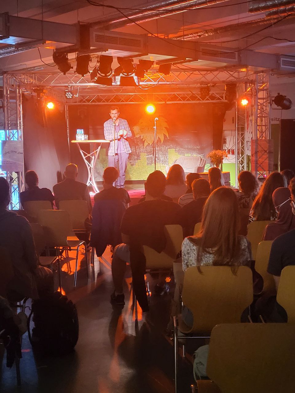 Franciso B. Vainstein auf dem poetry ohne slam am 17.5.